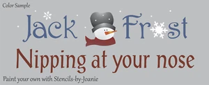 Plantilla de invierno Jack Frost sombrero rasgando nariz copo de nieve Navidad Prim HAZLO TÚ MISMO letreros - Imagen 1 de 8