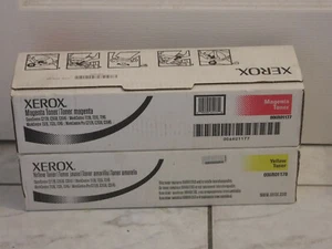 2 X Genuine  Xerox C2128 / 2636 / 3545 Toner Cartridge Set 006R01177, 006R01178  - Picture 1 of 2
