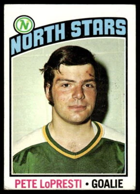 1976 Topps Pete LoPresti #184 Minnesota North Stars - Rookie - Image 1 of 2