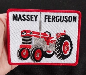 MASSEY FERGUSON TRACTOR Advertising FEED SEED TRACTOR FARMING Iron On Patch - Picture 1 of 6