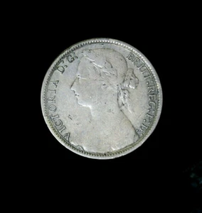 1877 Great Britain One Penny Victoria Wide Date Fine, Polished - Picture 1 of 2