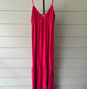 Mossimo Dress Women Size Large Magenta Maxi Long Flows Good - Picture 1 of 11