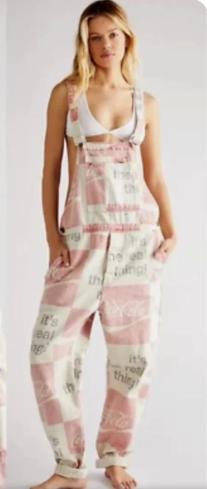 Mono a cuadros estampado Urban Outfitters Rolla Coca Cola rojo marfil XXS NUEVO CON ETIQUETAS Foto 1 de 4