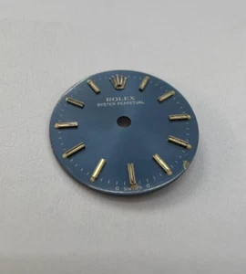 Original Dial Blue,Gold Index For Rolex Oyster Perpetual 27mm-Quadrante Cal.2030 - Picture 1 of 3