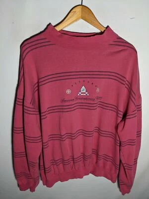 Vintage 90s Dockers Levis Mens Crewneck Sweatshirt Size XL Striped - Image 1 of 4