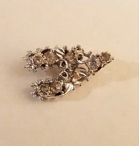  Brooch Pin  Sparkly clusters of rhinestones Vintage - Picture 1 of 7