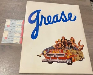 Grease The Royale Theatre Souvenir Program January 1978 & 2 Ticket Stubs - Picture 1 of 3