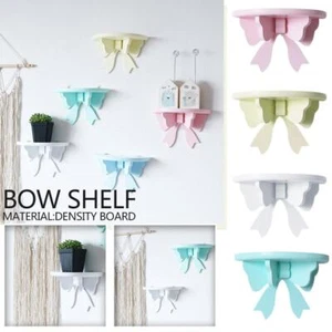 Cute Wooden Bow Shelf Nordic Wall-mounted Children Decor GXxpa Shelves Room S1K3 - Picture 1 of 22