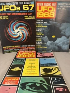 UFOs 1967, 68, 69 Magazine #’s 1, 2, 3 The Amazing Flying Suacer Story Sci-fi - Picture 1 of 24