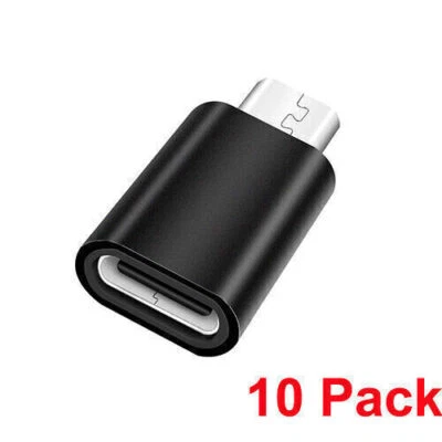 USB 3.1 Type C Female to Micro USB Male Adapter Converter Connector For Android - Image 1 of 4