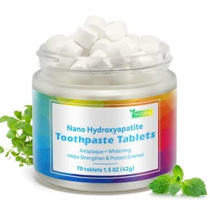 Toothpaste Tablets Nano Hydroxyapatite Toothpaste Flouride & Plastic Free and... - Picture 1 of 7