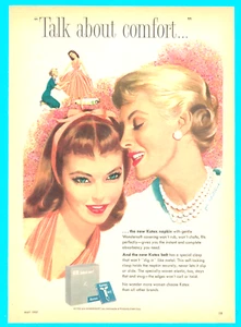 1957 Kotex young girl feminine napkin print ad mother daughter princess - Picture 1 of 3