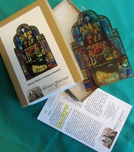 SCHÖNE BASILIKA HERITAGE KRITIK FENSTERORNAMENT MIT BOX--2 1/2"" X 4""--NEU - Bild 1 von 9