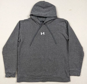 Under Armour Hustle Pullover Hoodie Sweatshirt Gray Semi-Fitted Women's Size XL - Picture 1 of 16