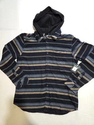 Franela con capucha O’Neill Redmond a rayas L/S para hombre talla grande nueva con etiquetas Foto 1 de 4