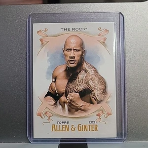 The Rock 2021 Topps Heritage WWE Allen & Ginter Insert #AG-27 - Picture 1 of 2