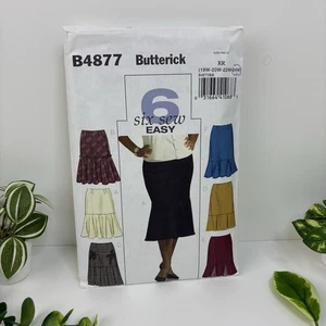 Skirt Size 18w-24w Pattern b4877 Side Pockets Low Flounce Vintage Y2K  CUT 24 - Picture 1 of 2