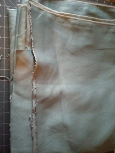 4+ Yards 56" Wide Light Blue Upholstery Or Curtain Fabric Velvety On One Side - Picture 1 of 5