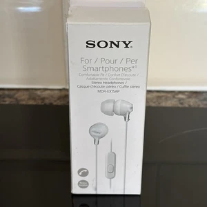 Sony MDR-EX14AP Earphones with Smartphone Mic and Control - White - Picture 1 of 2