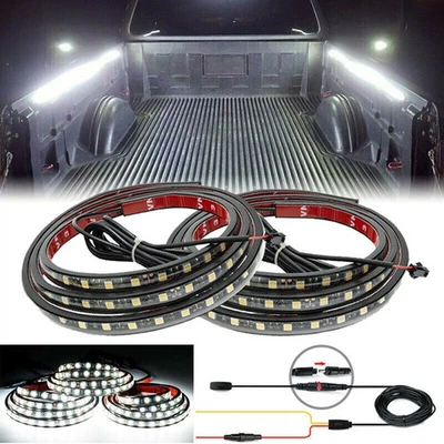 2X 60" BAR LED TRUCK BED CARGO WORK LIGHTING KIT STRIPS FOR CHEVY FORD DODGE GMC - Изображение 1 из 4