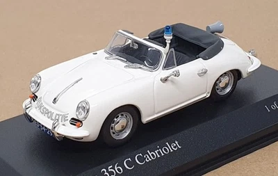 Minichamps escala 1/43 430 062390 - Porsche 356C Cabrio Rijkspolitie 1965 - blanco Foto 1 de 4
