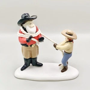 Dept 56 Snow Village Catching The Christmas Spirit Cowboy 6007632 - Picture 1 of 7