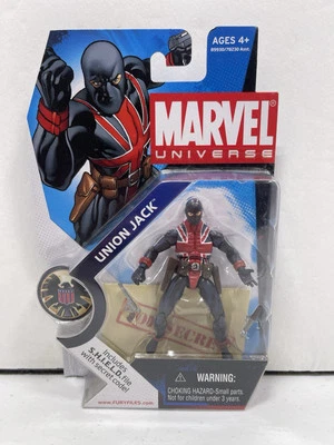 Figura de acción Hasbro Marvel Universe Serie 1, Union Jack #026, 3,75" - Sin usar, en caja Foto 1 de 4