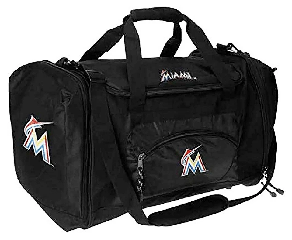 Bolso de Lona Miami Marlins MLB Negro Roadblock Retro Vintage Béisbol Foto 1 de 1