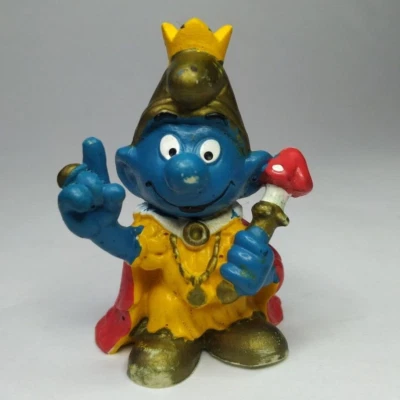 Smurf King Vintage West Germany Toy - Image 1 of 4