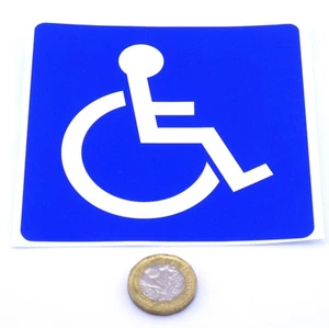Disabled Car Sticker Blue Badge Mobility Window Bumper Vinyl 100mm - Picture 1 of 1