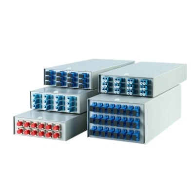 Fiber Optic Terminal Box 12/24/48 cores Desktop type SC/FC/ST/LC Adapter Pigtals - Image 1 of 4