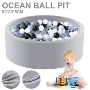 Baby Soft Kids Ocean Ball Play Pit Paddling Foam Pool Child Barrier Toy 90x30cm - Picture 1 of 14