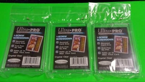 Lot of 3 Ultra Pro 1-SCREW 32pt SCREWDOWN RECESSED Baseball Card Holder #81139 - Picture 1 of 3