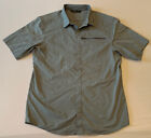 Womens Arcteryx Gray Check Button Up Shirt Short Sleeve Shirt Sz Sz Medium M
