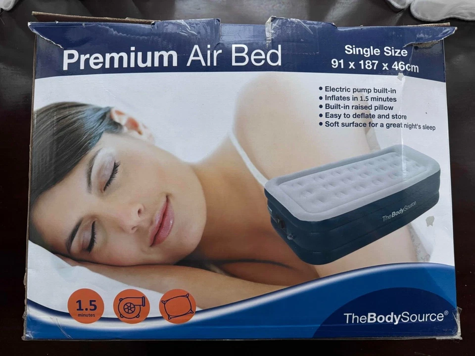 Active Era Premium Single Size Air Bed with Built-In Electric Pump and Pillow - Image 1 of 1