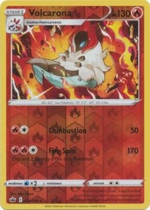 Pokemon Chilling Reign Volcarona Rare Reverse Holo 024/198 - Picture 1 of 1