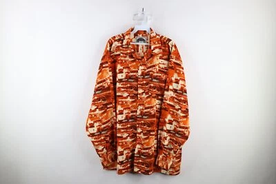Vintage Southpole Mens Size Large All Over Print Baggy Car Racing Button Shirt - Image 1 of 4