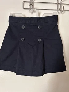 School Uniform Pleated Skort For Girls 3 Pack (2 Blues and 1 Khaki) - Picture 1 of 10