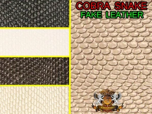 Vinyl Upholstery Embossed Texture Fabric COBRA SNAKE Fake Leather / 54" W / BTY - Picture 1 of 4