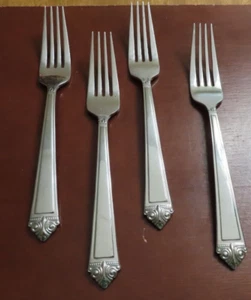 Oneida EAVE Set of 4 Dinner Forks Stainless Flatware Lot B - Picture 1 of 4