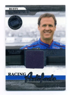 2006 Press Pass Legends Racing Artifacts Firesuit Silver #RWF Rusty Wallace /199 - Image 1 of 2