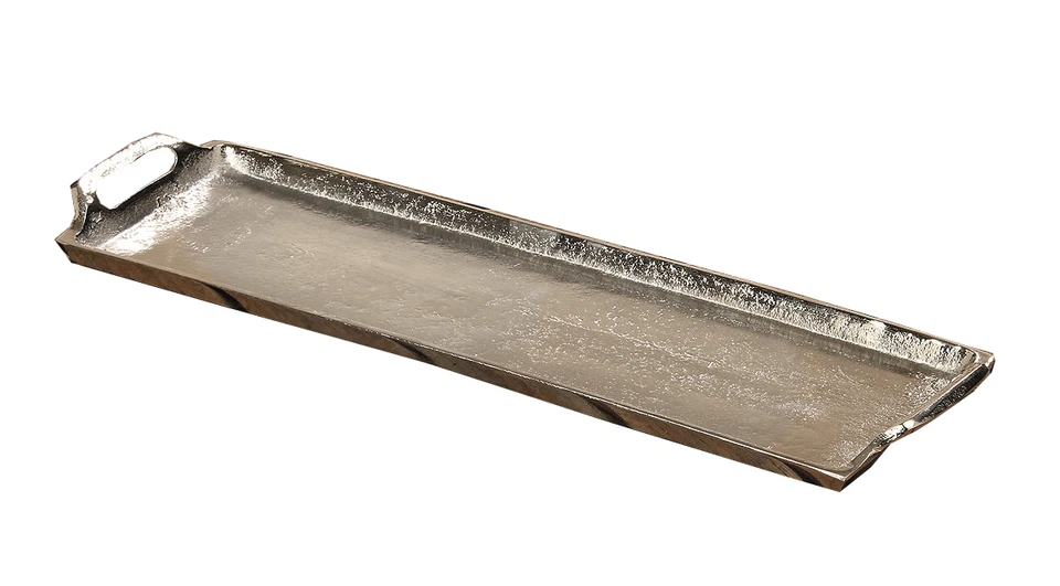 Deko Tablett Bath silber Länge 45 cm - Bild 1 von 1