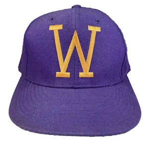 Vintage Washington Huskies Hat New Era Pro Model Purple Fitted 59FIFTY 7 1/8 Cap - Picture 1 of 11