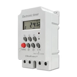 50629 Zeitsteuerelement für DIN-Schiene LCD Maximalstrom: 30A QOLTEC - Bild 1 von 1