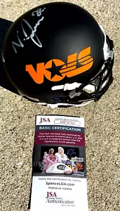 TENNESSEE VOLS Velus Jones SIGNED Mini Helmet JSA COA Matte Black - Picture 1 of 6