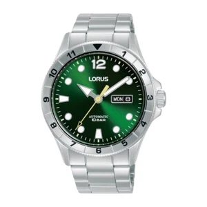 Lorus Automatic Watch RL463BX9 Mens Green Dial Stainless Steel - RRP £154.99 - Picture 1 of 3