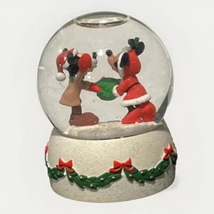 Disney Mickey Mouse Minnie Mouse Snow Globe Porcelain Treasures 2006 - Picture 1 of 5