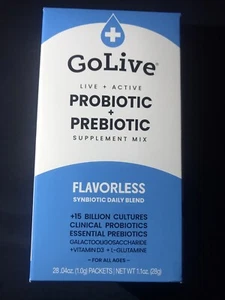 GoLive Probiotic Prebiotic 15 Strains Flavorless 15 Billion CFU NEW - Picture 1 of 5