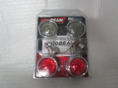 Custom Dynamics LED Bullet Turn Signal Inserts for Harley Softail Sportster - Image 1 of 4