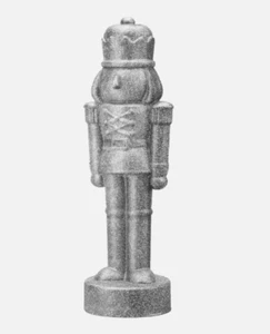 Silver Glittered Christmas Decorative Nutcracker Figurine--Wondershop™ - Picture 1 of 2
